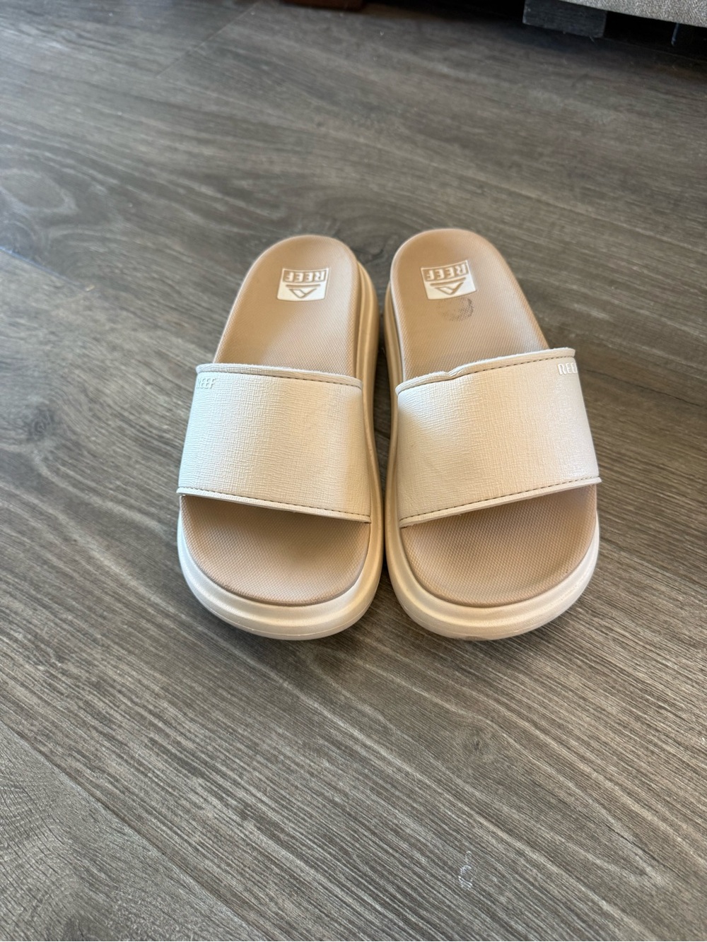 Reef Women's Slide Sandals in Light Beige
